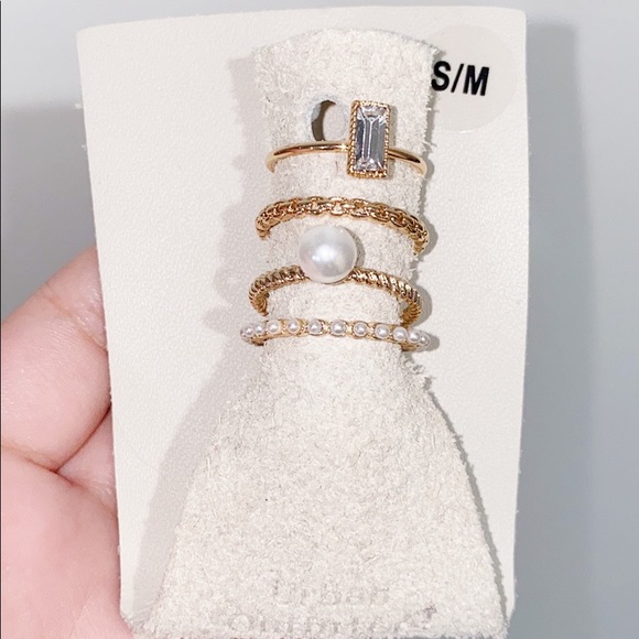 Urban Outfitters Jewelry - 4 Stackable Rings